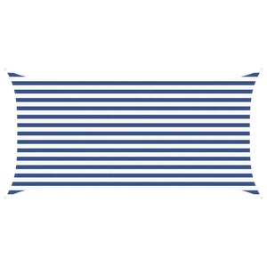vidaXL Voile d'ombre Bleu et Blanc 2 x 4 m 100   polyester Oxford