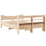 vidaXL Cadre de lit avec tête de lit 120x200 cm bois de pin massif