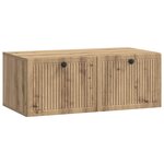 vidaXL Meuble TV mural 78 5 x 41 x 30 cm Chêne artisanal