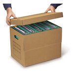 Caisse carton class pack à poignées avec abattant (lot de 20)