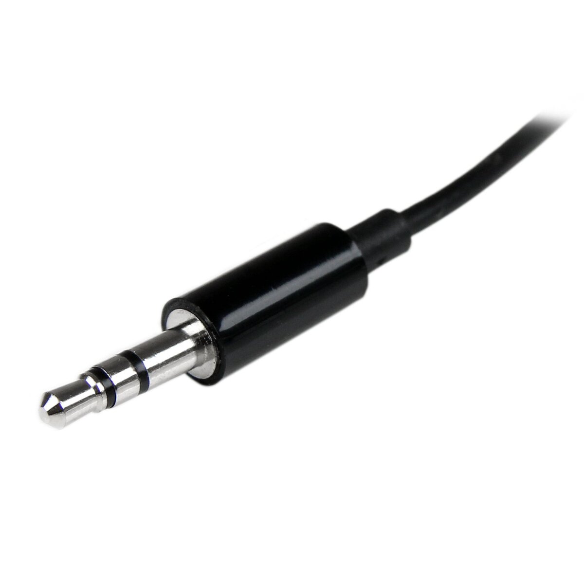 Startech.com câble adaptateur casque slim noir - doubleur audio jack - 3.5mm  (m) vers 2x 3.5mm (f) - La Poste