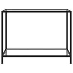 vidaXL Table console Transparent 100x35x75 cm Verre trempé