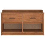 vidaXL Banc de couloir SANDNES 87x40x50 cm bois de pin massif