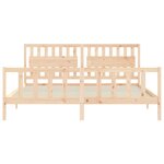 vidaXL Cadre de lit sans matelas 200x200 cm bois massif de pin