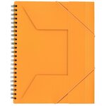 Cahier International Organiserbook A4+, double spirale, 80 feuilles/160 pages, carreaux de 5 x 5 mm, 90 g/m²