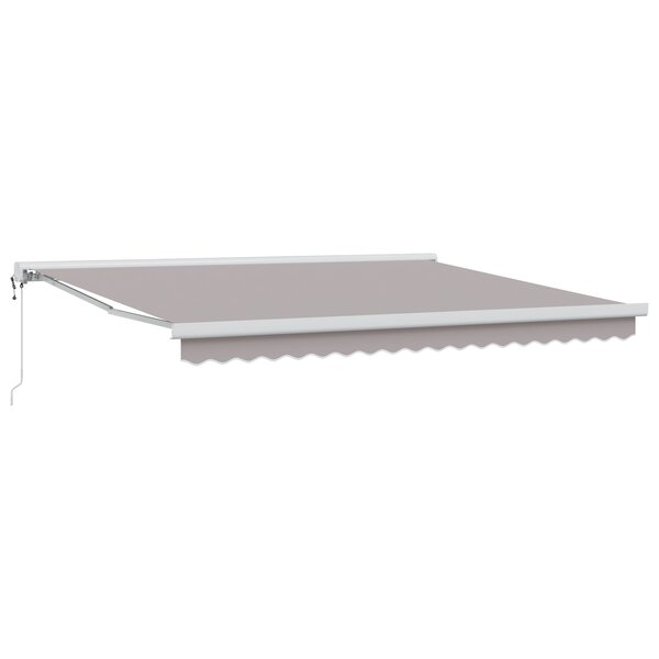 Store Rétractable Automatique vidaXL Gris Clair 400x300 cm