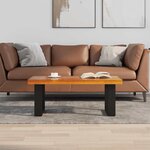 vidaXL Table basse Teck Résine 100x50 cm