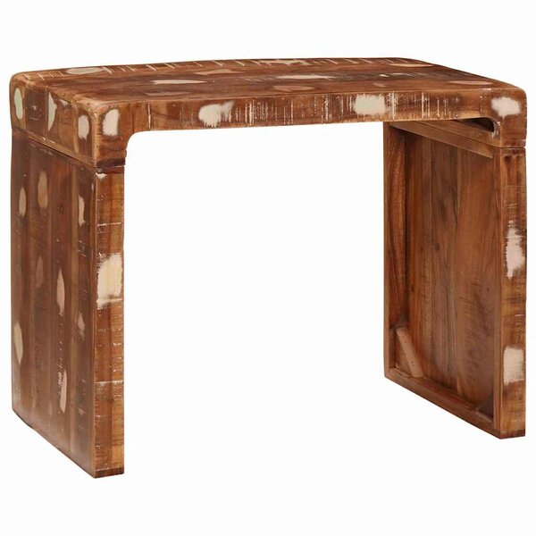 vidaXL Table d'appoint 60 x 35 x 45 cm bois de récupération massif