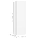 vidaXL Ensemble de meubles TV 5 Pièces Blanc Bois d'ingénierie