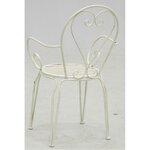 Fauteuil en métal blanc