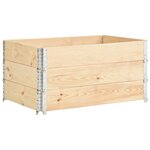 vidaXL Jardinières surélevées 3 Pièces 80x120 cm Bois de pin solide