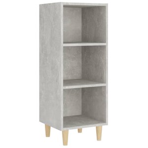 vidaXL Buffet Gris béton 34 5x32 5x90 cm Bois d'ingénierie