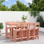 vidaXL Ensemble de bar de jardin 9 Pièces bois massif douglas