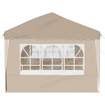vidaXL Tente de fête pop-up 575 x 289 x 245 cm Crème