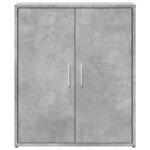 vidaXL Buffets 2 Pièces gris béton 60x31x70 cm bois d'ingénierie