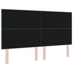 vidaXL Tête de lit LED avec des lumières à LED Bleu 180 cm Polyester