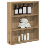 vidaXL Armoire murale de salle de bain Chêne artisan 40 x 10 x 50 cm