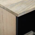 vidaXL Meubles et étagères de rangement pour médias Blanc et Noir
