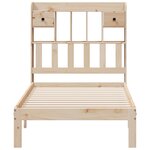 vidaXL Lit bibliothèque sans matelas 100x200 cm bois massif de pin