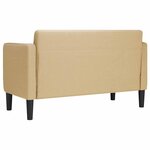 vidaXL Canapé causeuse gris-vert 109 cm tissu velours côtelé