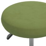 vidaXL Chaise de salle à manger Vert clair Velours