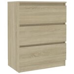 vidaXL Buffet Chêne sonoma 60x35x76 cm Bois d'ingénierie