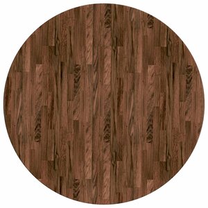 vidaXL Plateau de table Marron foncé Ø 80 x 2 5 cm