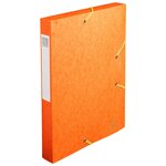 Boite De Classement Cartobox Dos 40mm Carte Lustrée - A4 - Orange - X 10 - Exacompta