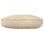 vidaXL Coussin pour dossier de palette Beige 70 x 40 x 12 cm