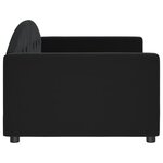 vidaXL Lit de repos sans matelas noir 90x200 cm velours