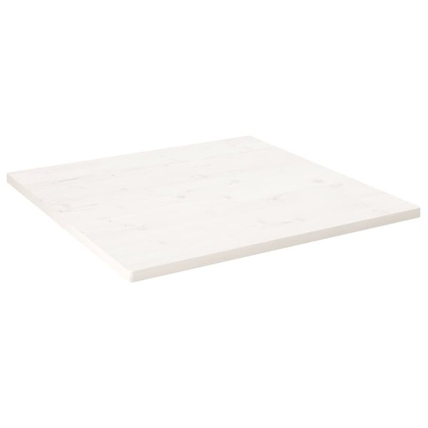 vidaXL Dessus de table blanc 70x70x2 5 cm bois de pin massif