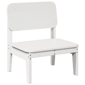 vidaXL Chaise de jardin blanc 60x52 5x72 cm bois de pin massif