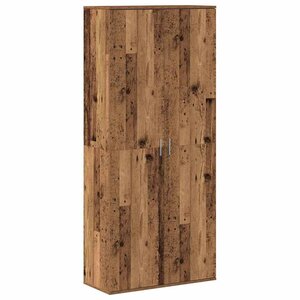 vidaXL Buffet Bois Ancien 80 x 35 x 180 cm Bois d'ingénierie