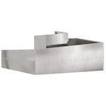 vidaXL Cache-pot de jardin Argent 100 x 100 x 50 cm Acier inoxydable
