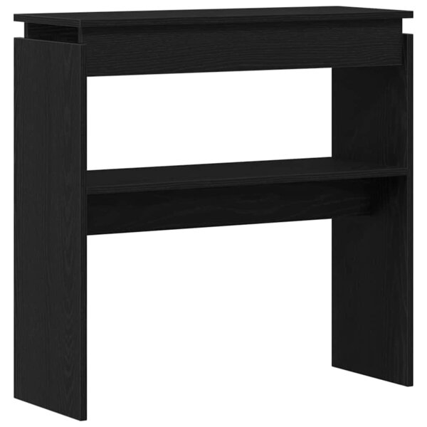 vidaXL Table console Chêne noir 80 x 30 x 80 cm Bois d'ingénierie
