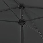 vidaXL Parasol de plage anthracite 200x125 cm