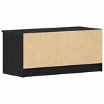 vidaXL Meuble TV Noir 80 x 35 x 36.5 cm Bois d'ingénierie