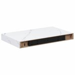 vidaXL Étagère Murale Marbre blanc 40 x 23 5 x 4 cm Bois d'ingénierie