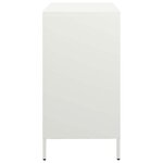 vidaXL Buffet blanc 68x39x73 5 cm acier laminé à froid