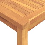 vidaXL Ensemble à manger de jardin 5Pièces Bois de teck massif