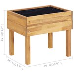 vidaXL Jardinière surélevée 50x40x45 cm Bois massif d'acacia
