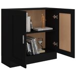 vidaXL Bibliothèque Noir 82 5x30 5x80 cm Bois d'ingénierie