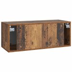 vidaXL Meuble TV mural 78 5 x 31 x 30 cm Bois ancien Bois d'ingénierie