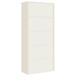 vidaXL Classeur blanc 90x40x240 cm acier