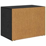 vidaXL Cabinet de chevet Chêne noir 60 x 36 x 45 cm Bois d'ingénierie
