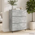 vidaXL Armoire à tiroirs 66 x 34 5 x 92 cm Bois d'ingénierie