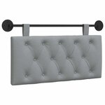 vidaXL Tête de lit suspendue Gris clair Tissu