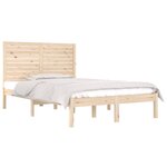 vidaXL Cadre de lit sans matelas 120x190 cm bois massif