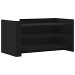 vidaXL Table basse noir 100x50x50 cm bois d'ingénierie