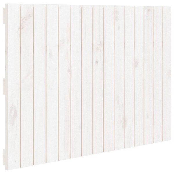 vidaXL Tête de lit murale Blanc 95 5x3x60 cm Bois massif de pin